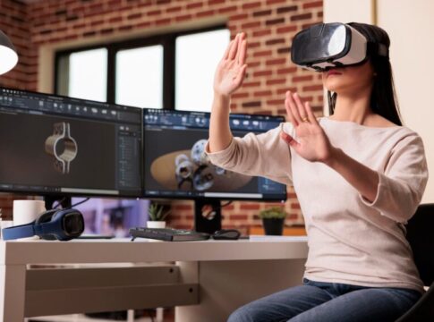 AR in Manufacturing Explores How Augmented Reality Enhances Efficiency, Safety, & Training With Real-Time Insights & Interactive Tools for Workers