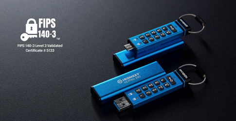 Kingston IronKey Keypad 200 Series Achieves NIST’s FIPS 140-3 Level 3 Certification